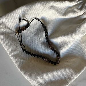 Beaded and copper accent bracelet. Hand made